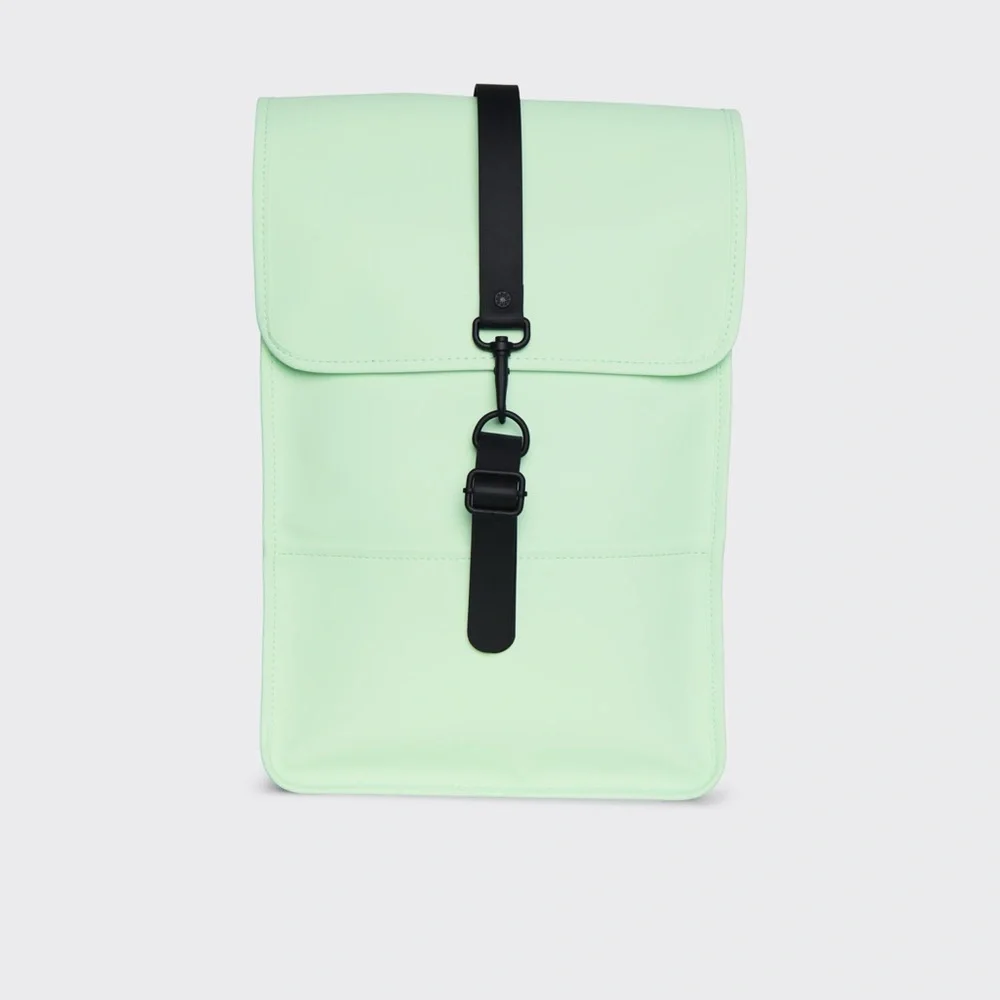 RAINS Waterproof Mineral Mint Green Mini Backpack NEW - Picture 3 of 7